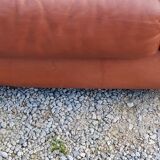 Pair of armchairs and De Sede sofa in cognac leather from the 70s/80s
