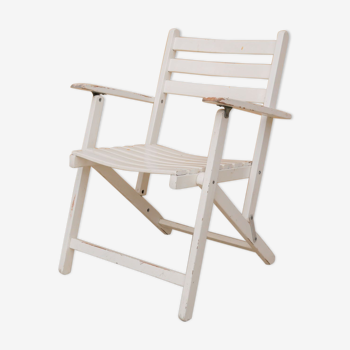 Vintage garden chair folding by Dejou editions