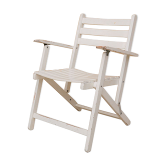 Vintage garden chair folding by Dejou editions