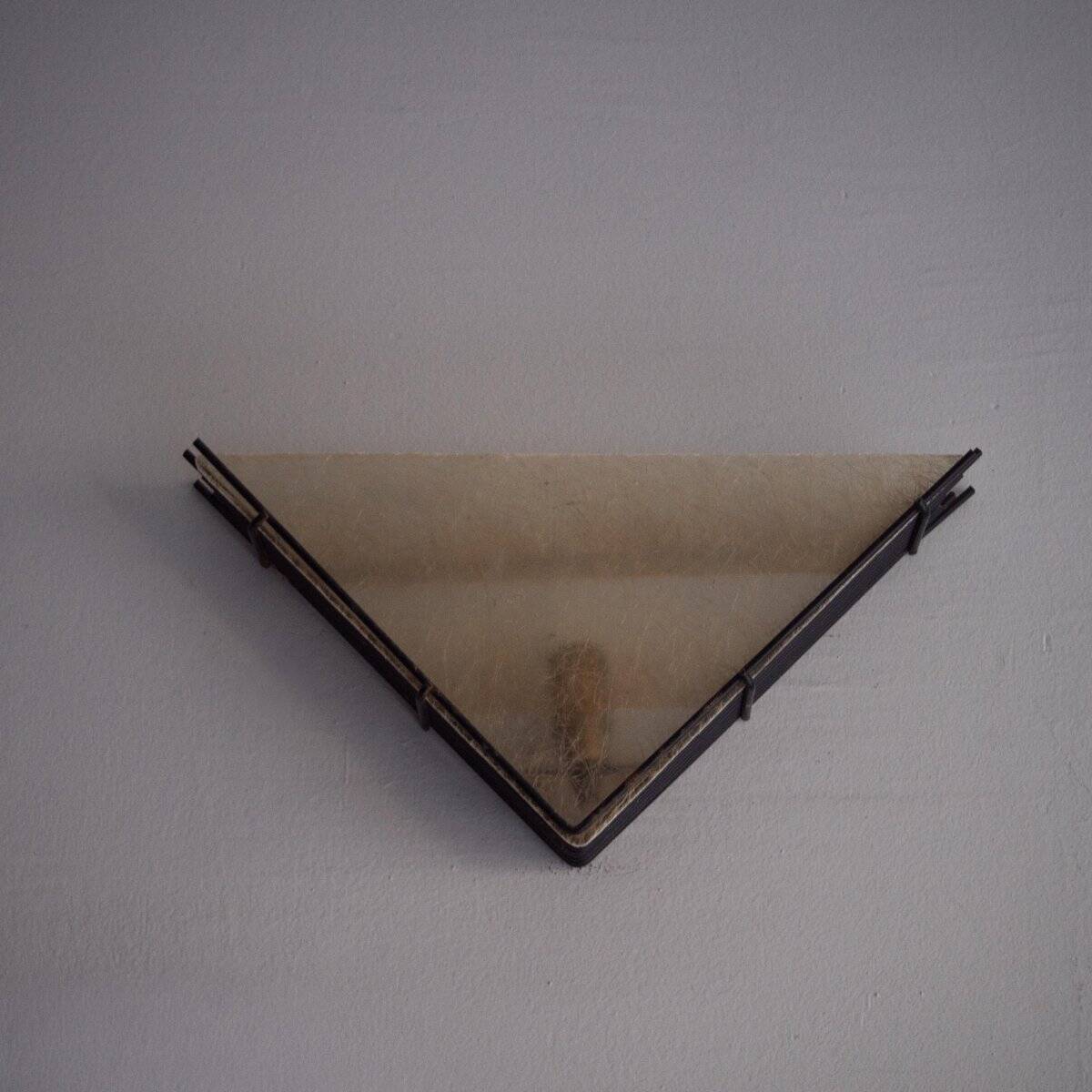 Vintage wall lamps in metal and fibreglass, 1960s, set of 2