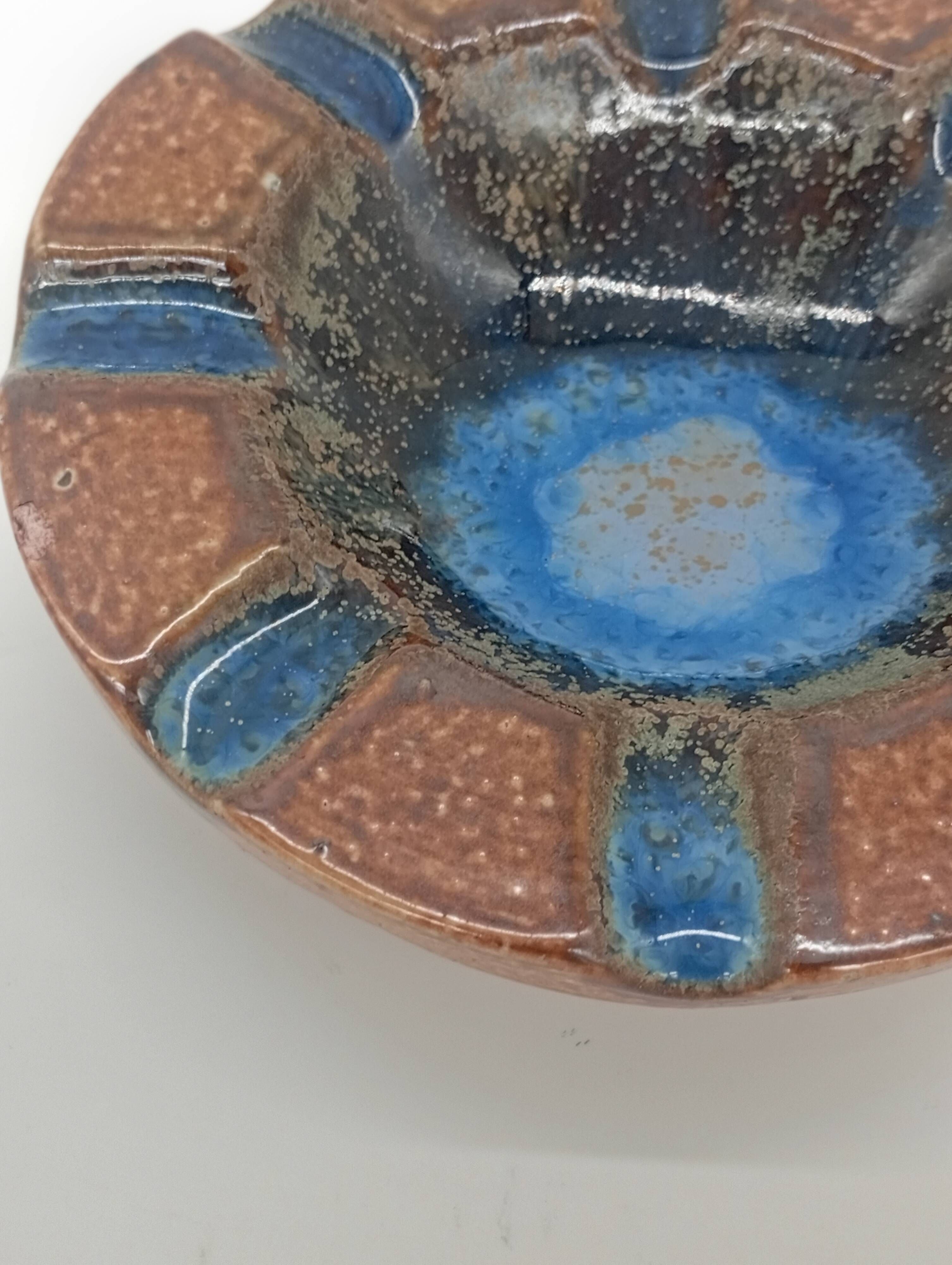 Enamelled Ceramic Ashtray Henri Picard France Art Deco France 1930s