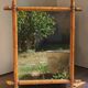 Wooden mirror turned in a bamboo style 58*73 cm