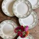 Lot de 6 assiettes plates anciennes - Bruges de Longwy