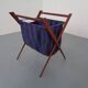 Danish Foldable Teak Magazine Rack, 1960s