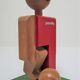 wooden toy footballer design P. Schweizer for Naef Switzerland