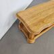 French solid oak coffee table 1970s