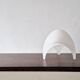 Frosted glass 'Coque' table lamp for Martinelli Luce, Italy 1970's