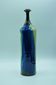 Vase bouteille soliflore signé à identifier décor design contemporain multicolor