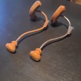 Lot de 2 patères bois