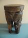 elephant stool plant holder vintage African art 50s