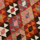 Turkish Handwoven Vintage Herki Kilim 86 cm x 274 cm