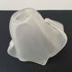 White glass paste globe