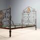 Restoration bed, second quarter of the 19th century, bronze and iron.