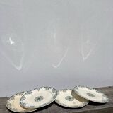 4 iron earth plates Mignon Sarreguemines