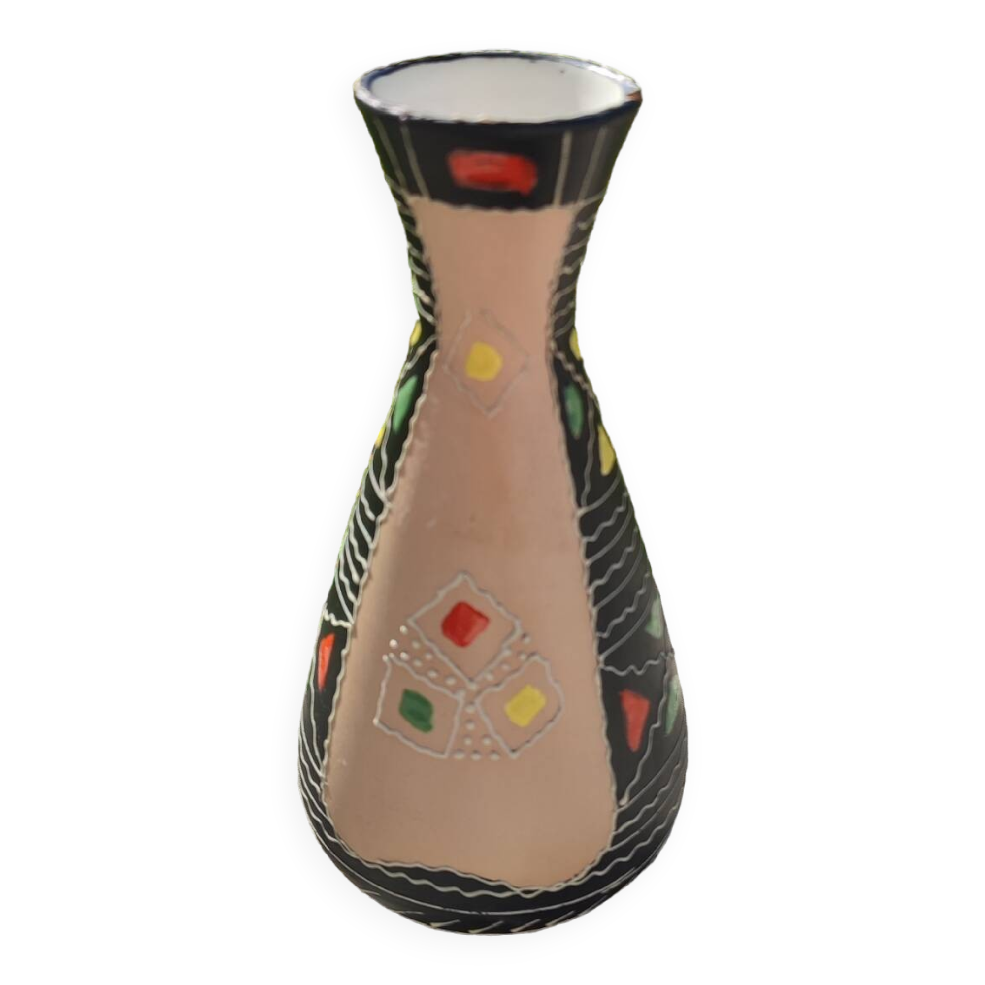 Maioliche Deruta ceramic vase