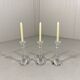 Val St Lambert crystal candle holders Belgium 1990’s
