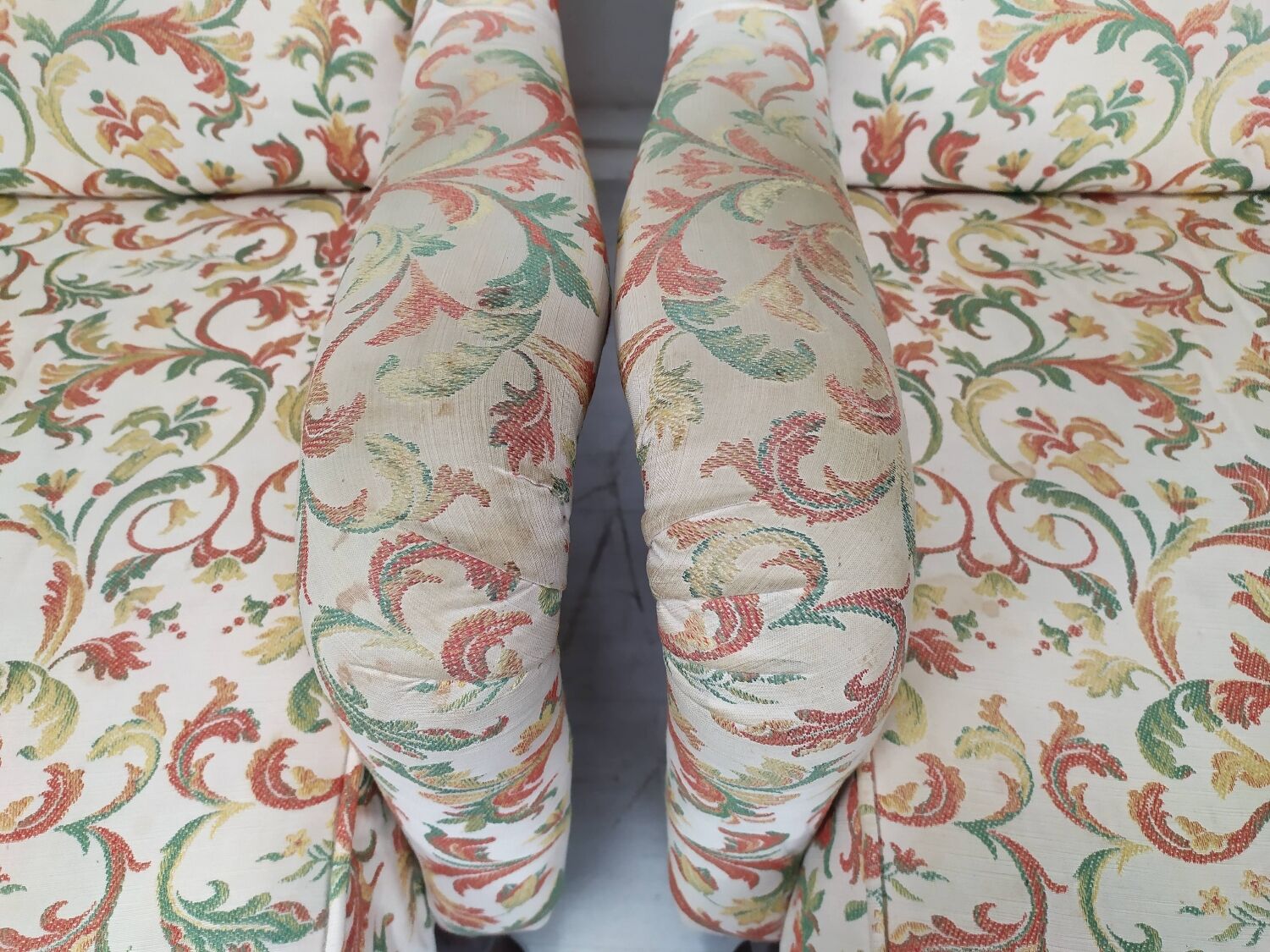 Pair of armchairs with ears