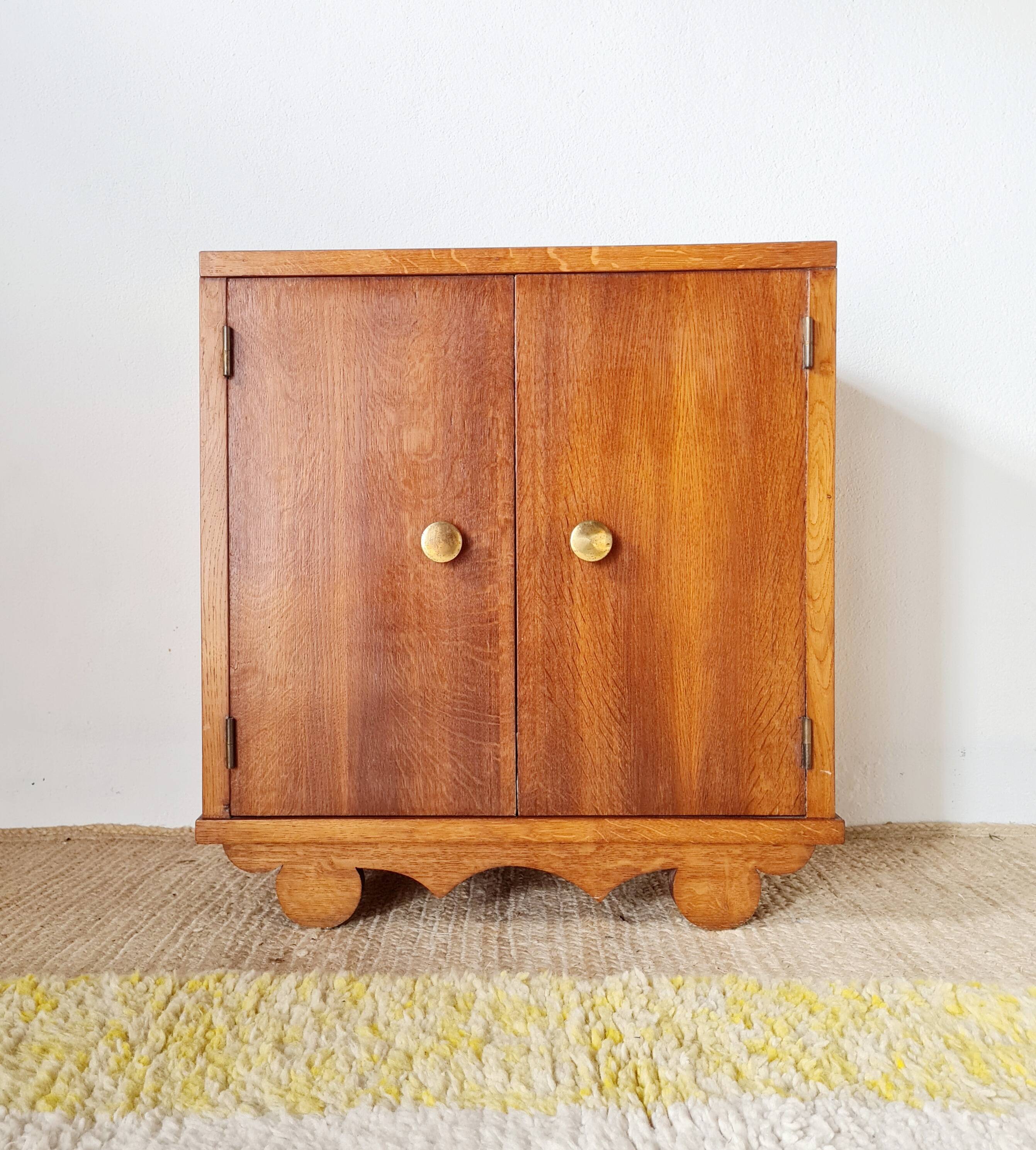 Small antique piece of furniture - retro bedside table