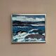 Swedish Oil on Canvas “Coastal Landscape” by Allan Horsak, Vintage & Framed