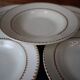 Set of 6 deep porcelain plates Golden Frise