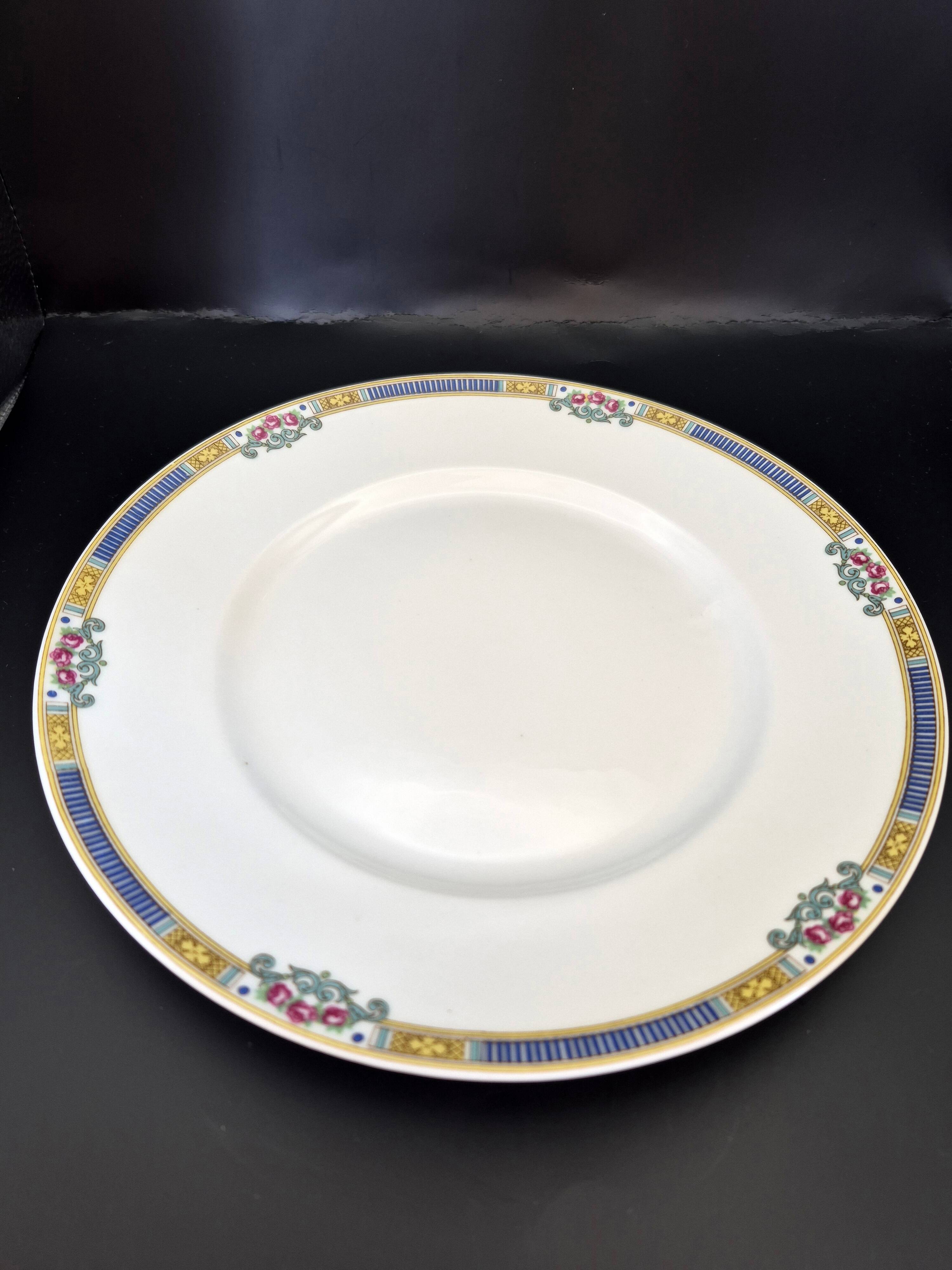 Set of 6 flat plates Bernardaud Limoges – Art Deco – A713