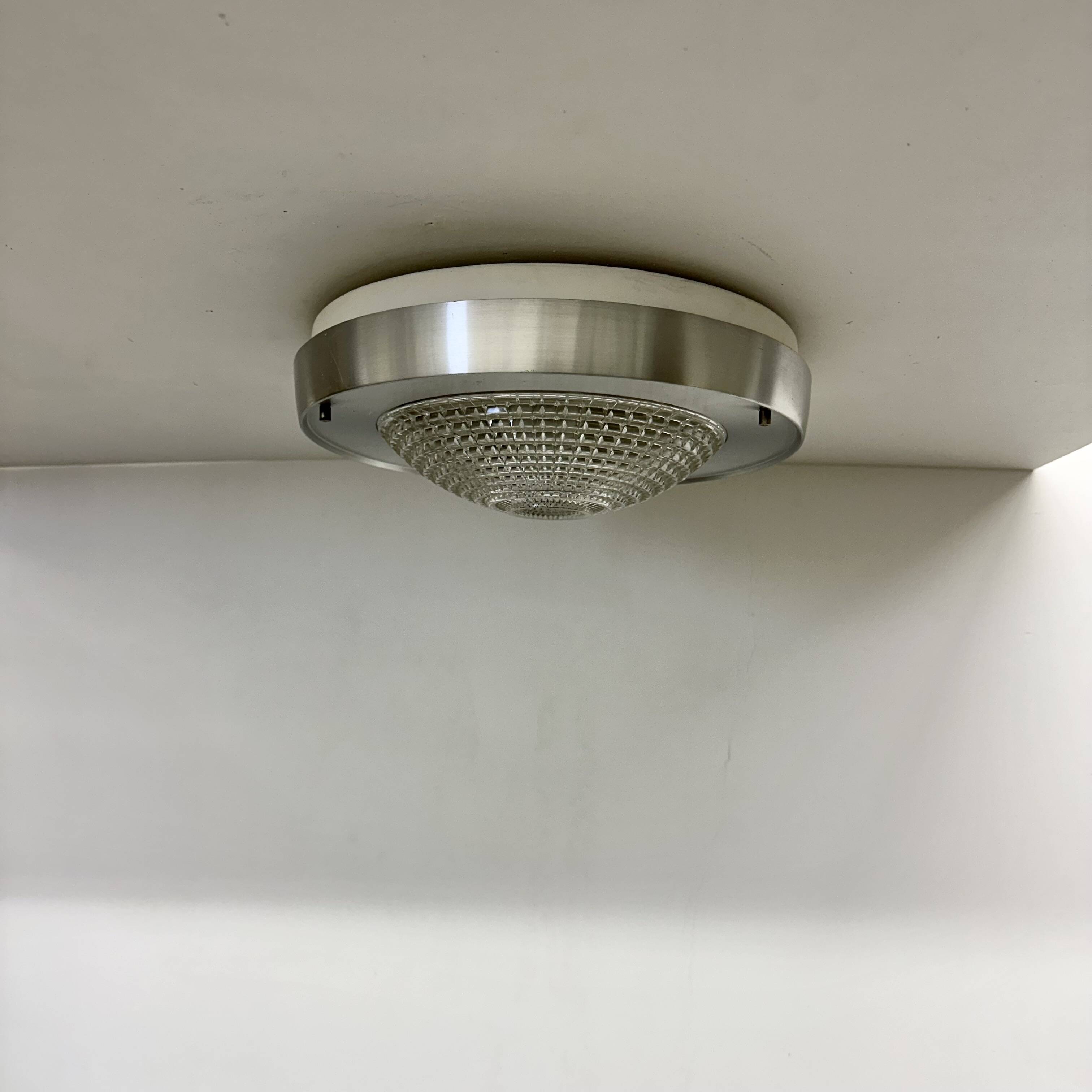 Raak Flush mount ceiling lamp B-1043 , 1970s Ufo space age