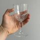 5 grands verres à vin / eau en cristal.