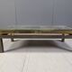 Vintage etched brass coffee table by Willy Daro, 1970s