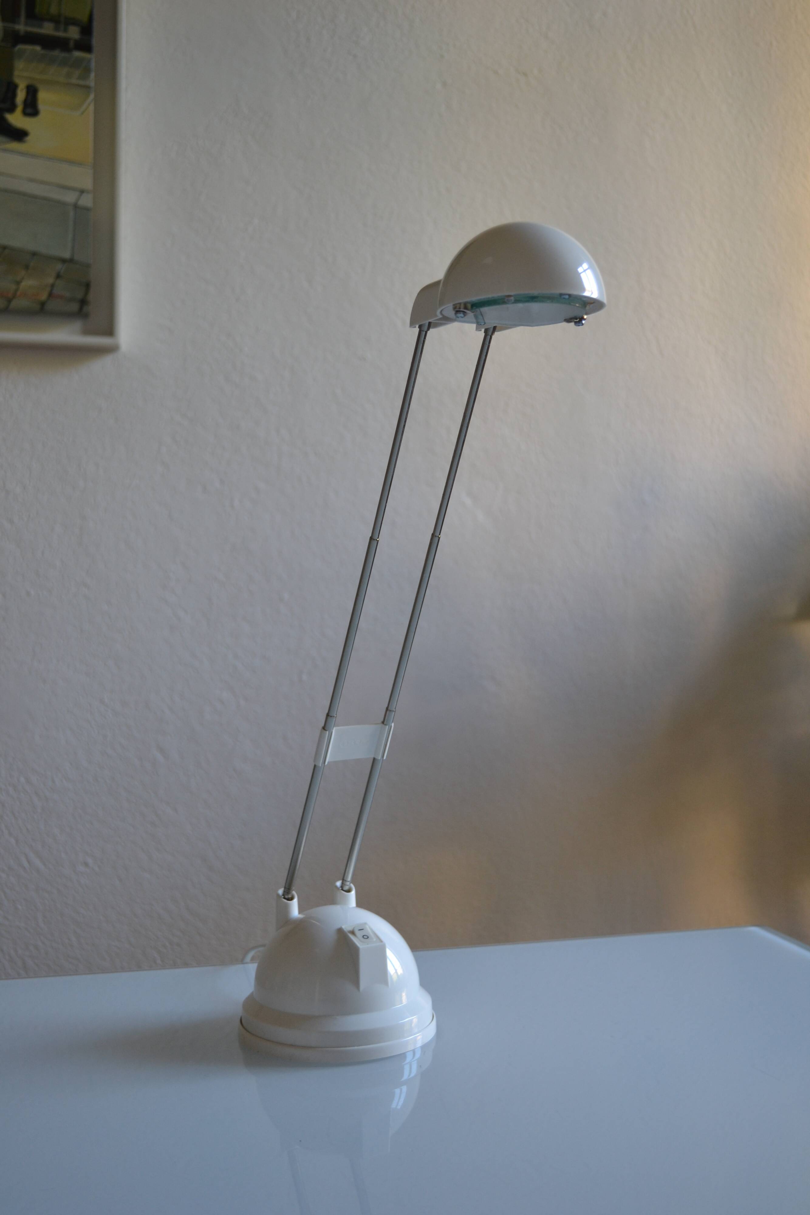 Lampe vintage 1990 Ikéa Espressivo blanc ** Neuve de stock **