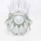 Diamond-shaped glass vase