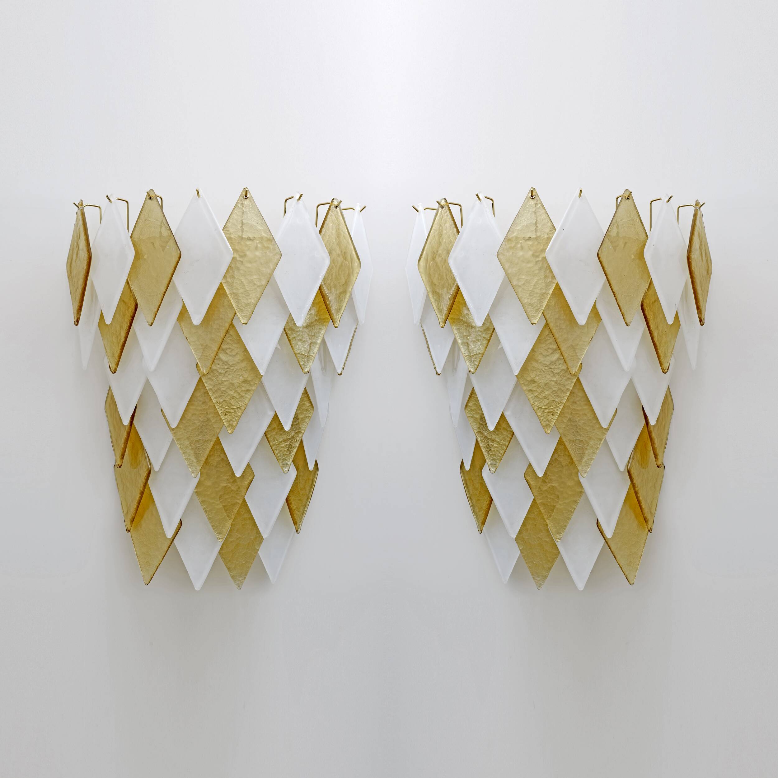 Pair of Modern Italian Murano Glass Sconces