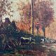 Huile sur toile XIX ème.