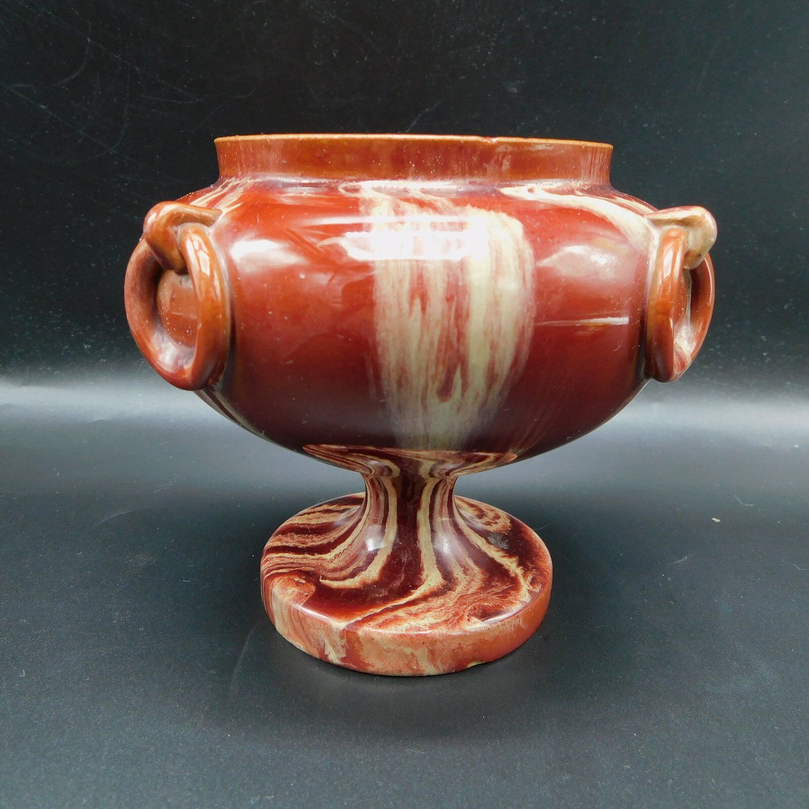 Ceramic pot cache imitation marble