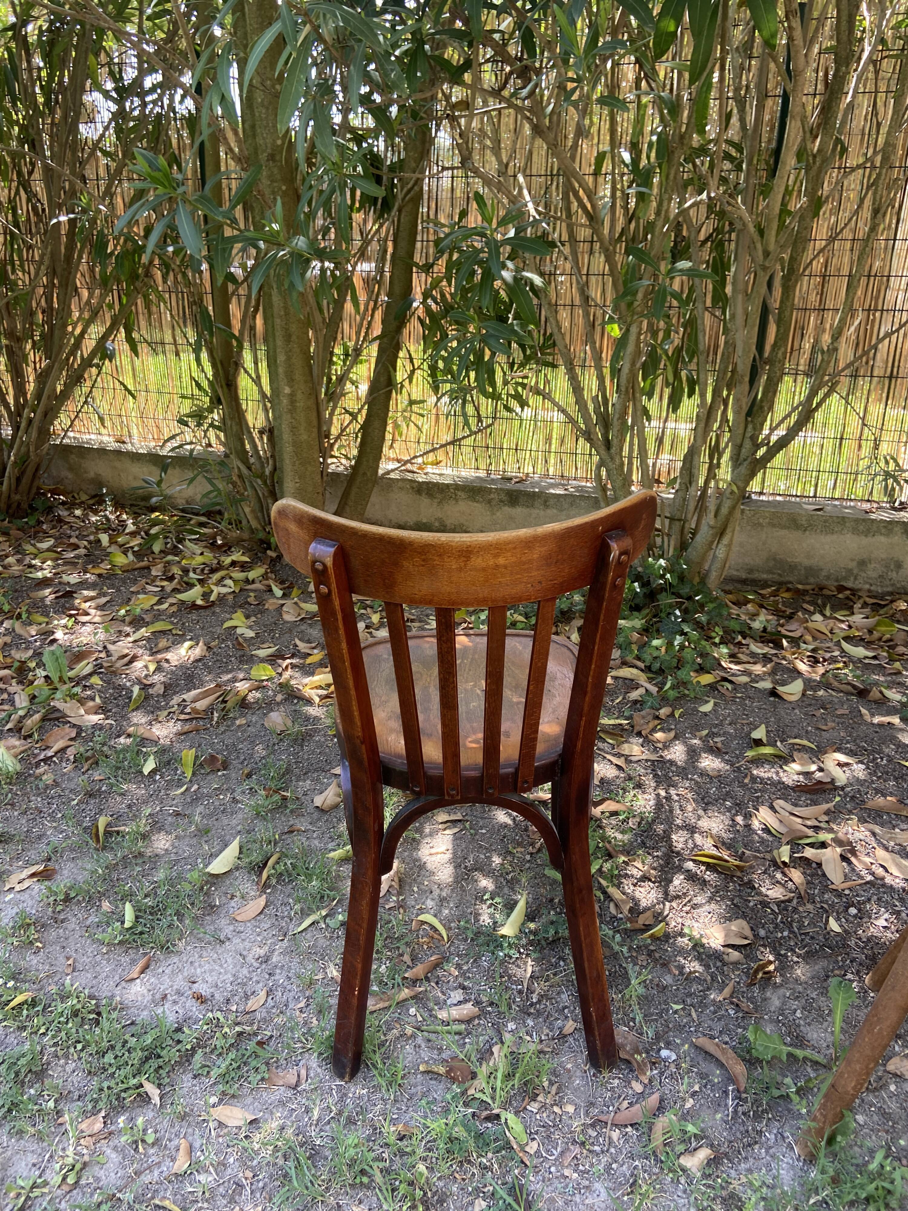 Duo de chaises bistrot vintage