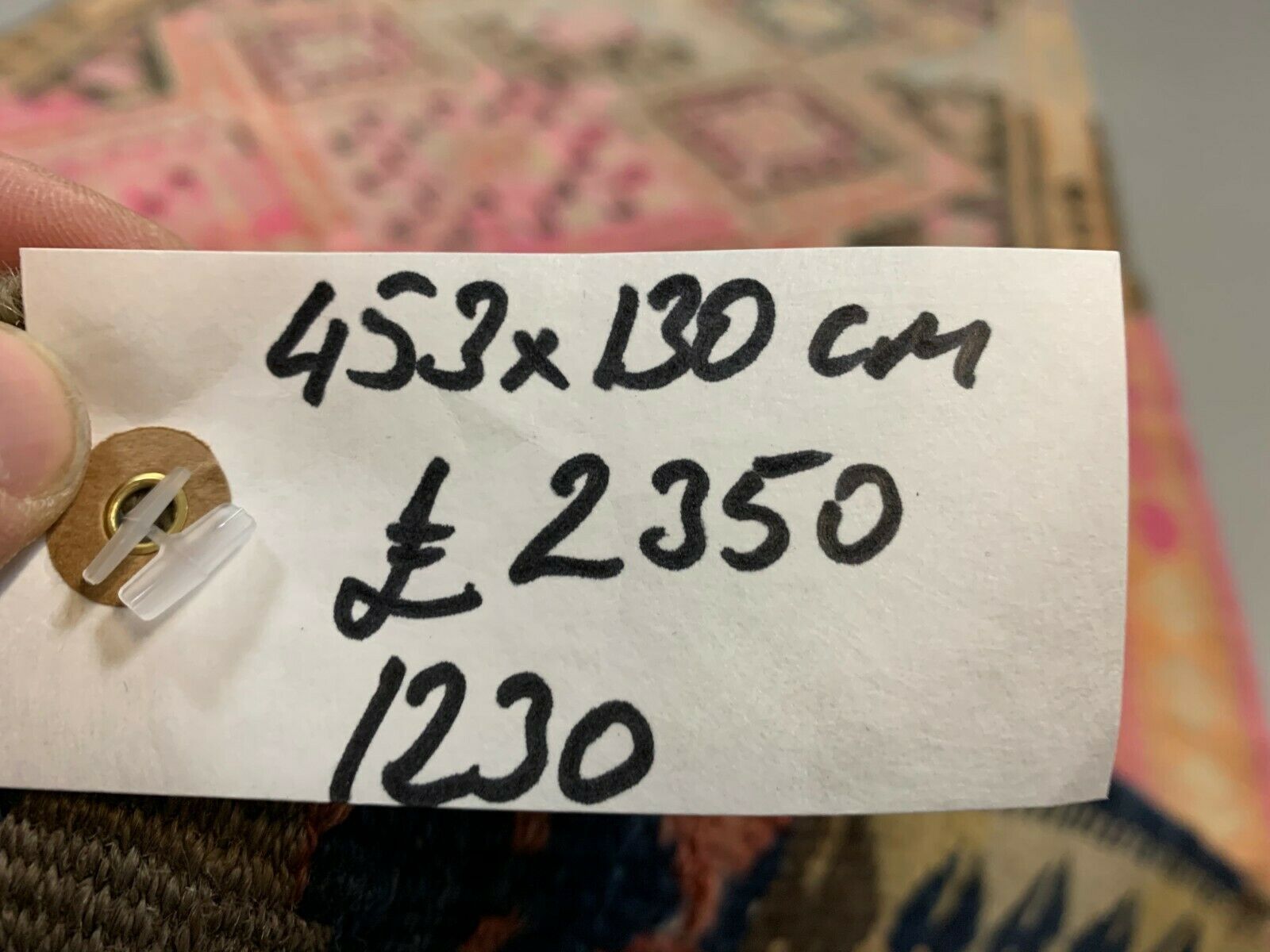 Turkish kilim 453x130 cm wool