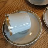 Gold pattern porcelain coffee cups