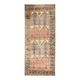 1970s Vintage Turkish Hand-Knotted Wool Cotton Orange Runner Rug 143x339