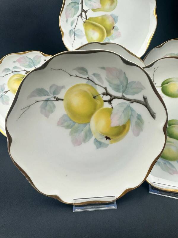 RC Bavaria 6 fruit dessert plates Auguste Viktoria
