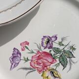 Set of 12 flat plates Digoin Sarreguemines