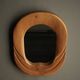 Mid-Century Anthroposophical Pine Wall Mirror, 1970s