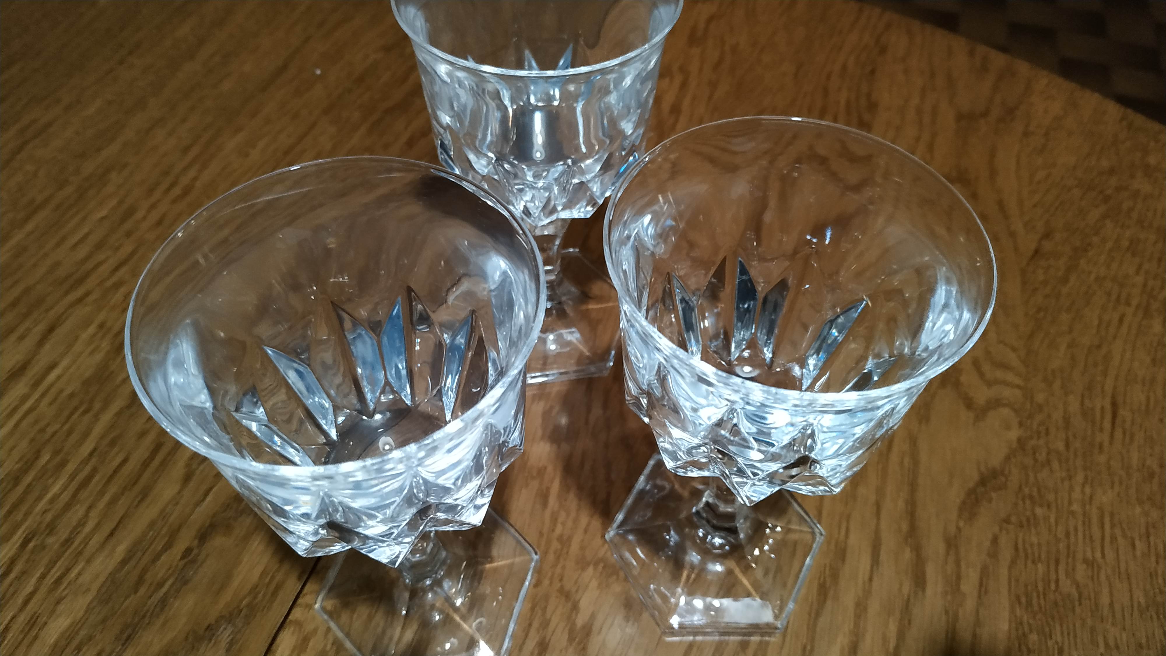 Lot 11 Crystal Crystal Glasses Chaumont Series
