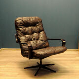 Scandinavian leather armchair Bruno Mathsson