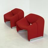 Artifort Groovy F598 M-Chair by Pierre Paulin in red