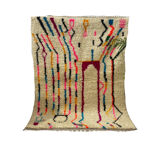 Handcrafted moroccan berber carpet 138 x 100 cm