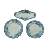 Ravier and two Longwy plates