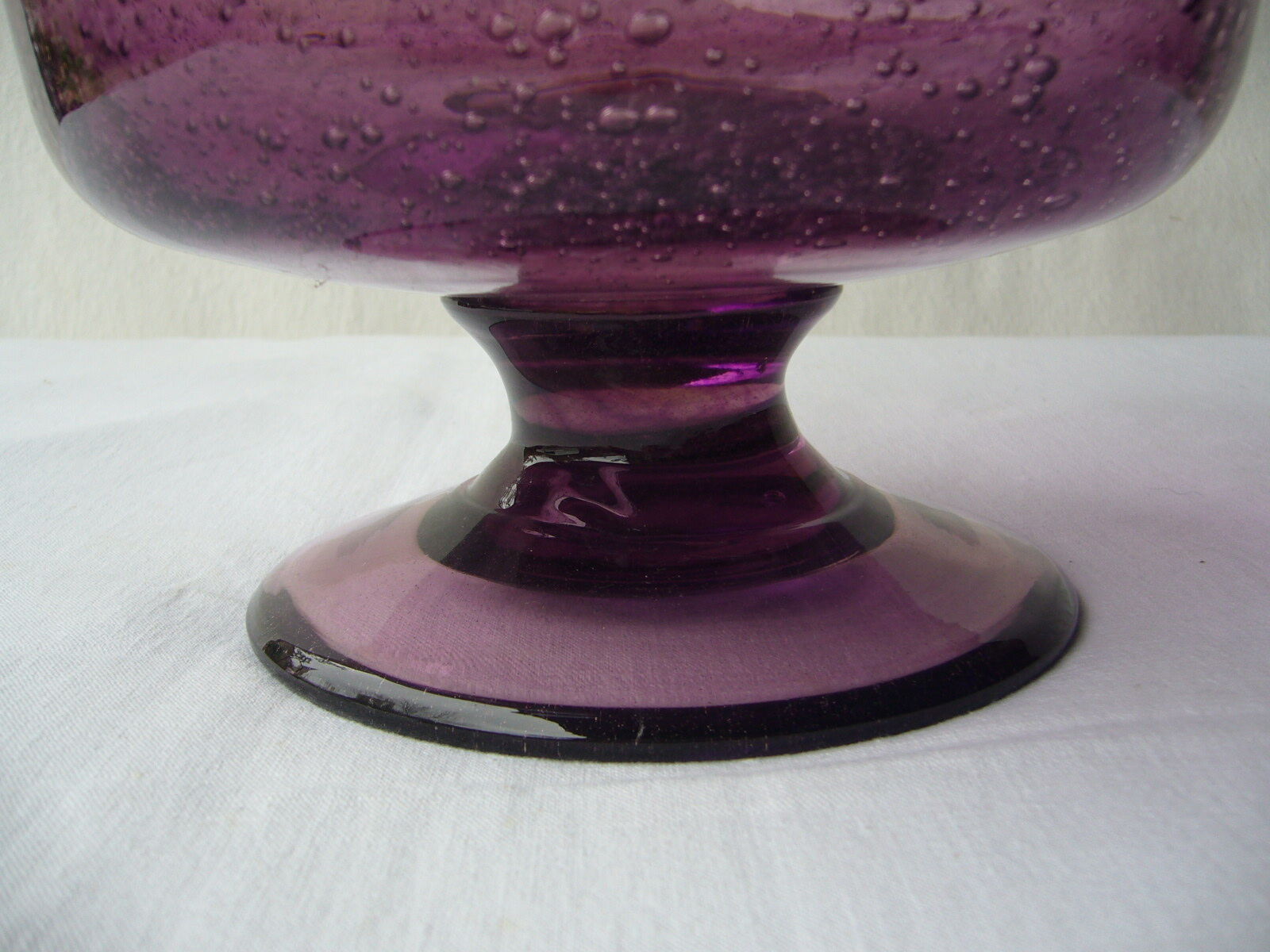 Biot purple blown glass cocktail service