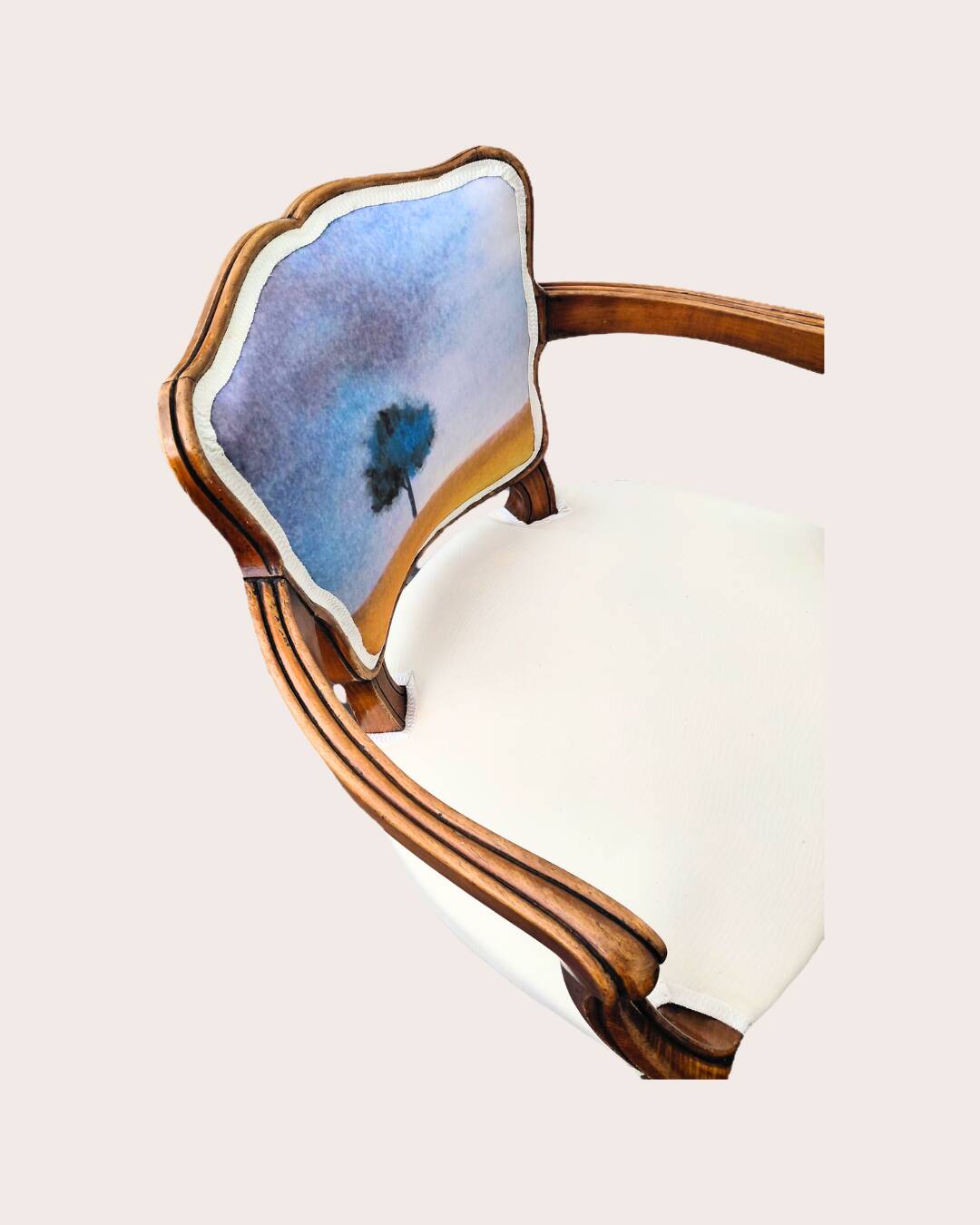 Louis XV style armchair with armrests