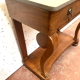 Empire console in walnut and marble top XIX century