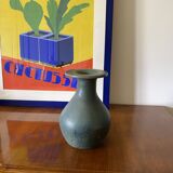 Vase vintage en céramique bleu clair, France 1960