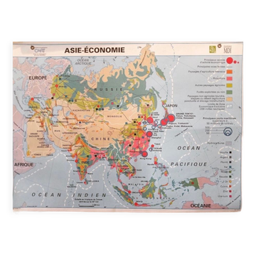 School map of Asia